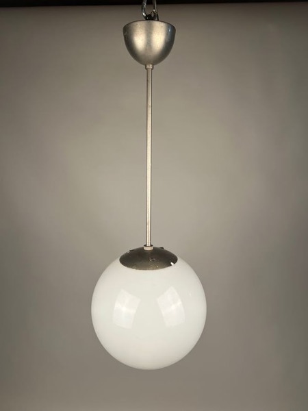 Taklampa metall glas 50-tal