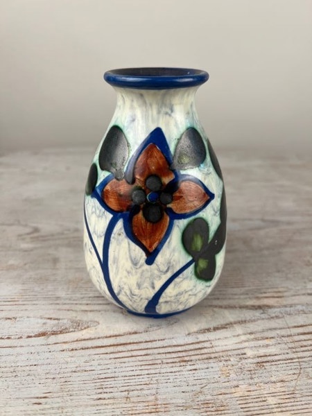 Upsala Ekeby vas blommönster