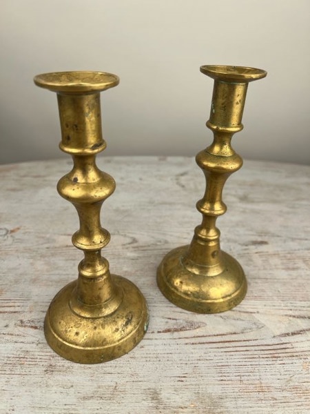 Ljusstakar mässing äldre