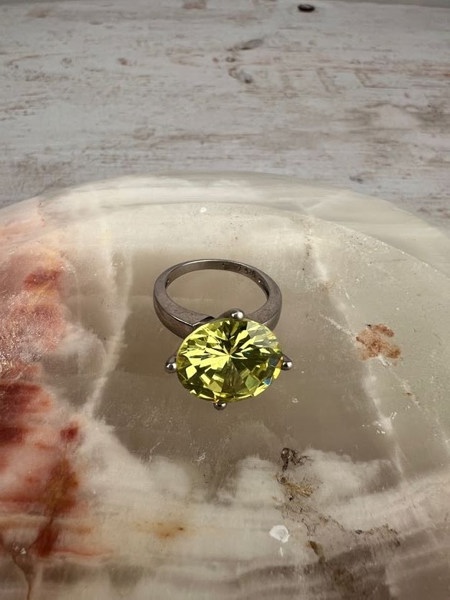 Ring Silver citrin