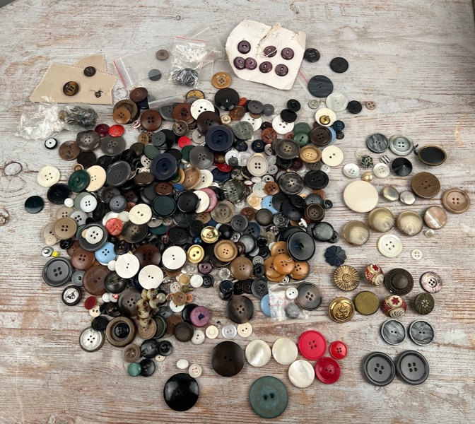 Knappsamling vintage