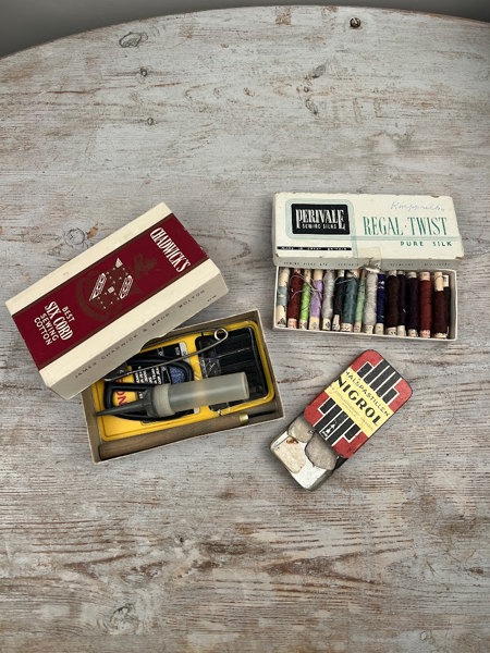 Silkestrådar + sytillbehör