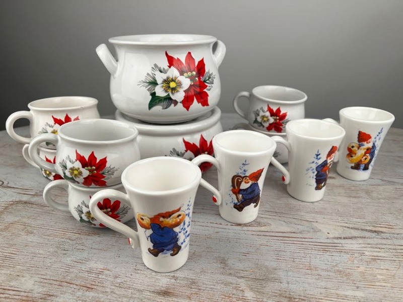 Glöggset + 4 glöggmuggar