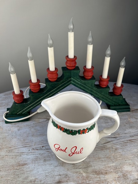 Julljusstake el + karaff