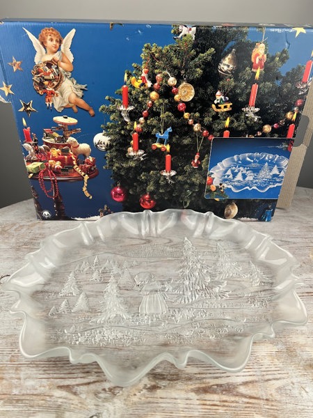 Fat i glas vintermotiv