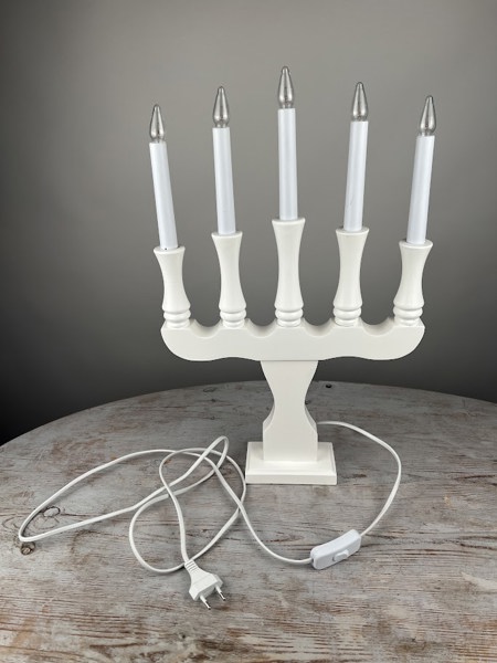 Julljusstake vit trä