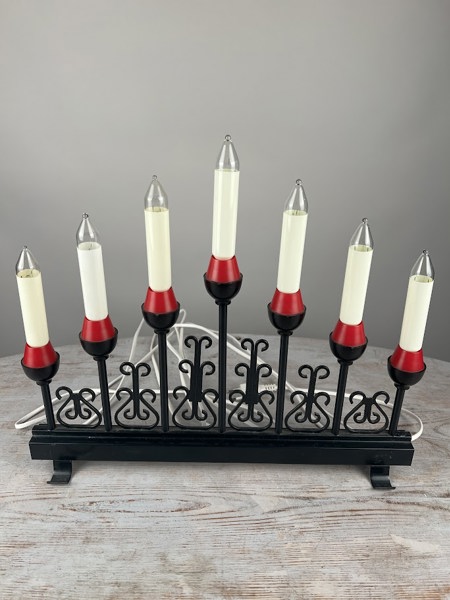 Ljusstake el svart metall