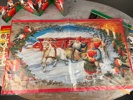 Plancher med julmotiv äldre+klistermärken