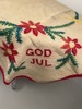 Julgransmatta fyrkantig stor väv handbroderad