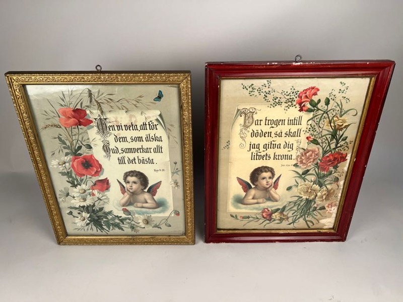 Paret tavlor kristet motiv