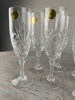 10 kristallglas Champagne