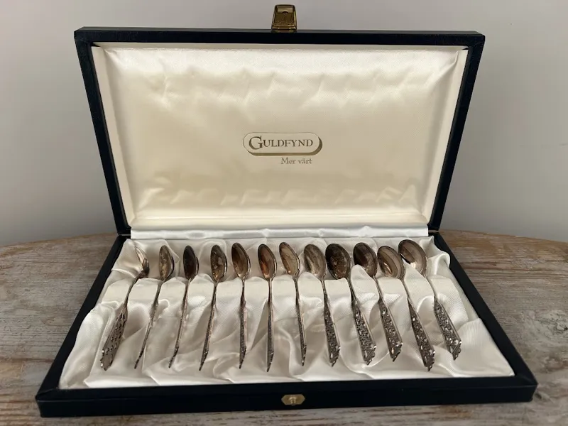 Kaffeskedar silver