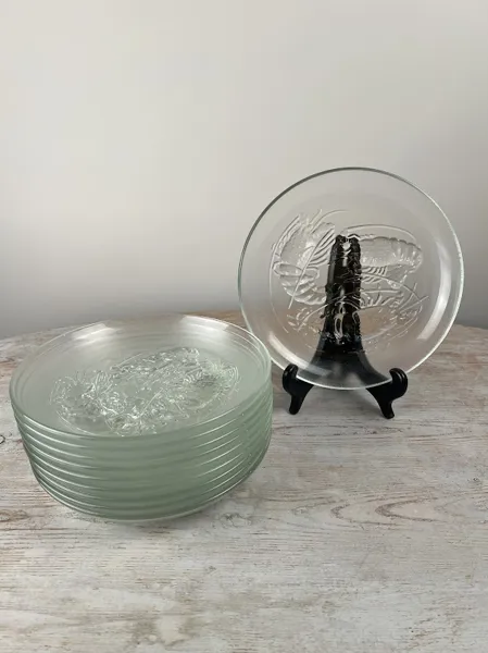 Kräfttallrikar glas Pasari