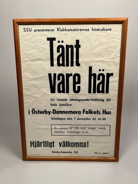 Tavla "Tänt vare här"