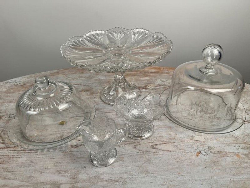 Glas kakfat + kupor mm.