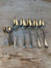 Silver kaffeskedar + 5 skedar nysilver