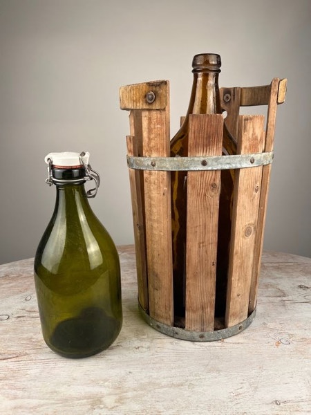 Glasflaskor+ställ