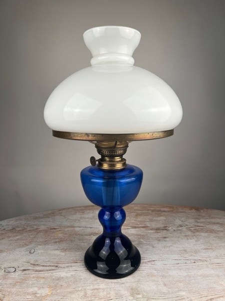 Fotogenlampa blå 