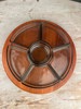 Lazy Susan teak+glas Danmark